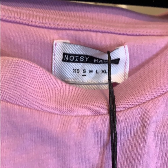 Lavander tee shirt with a tie on the front! - Picture 2 of 3